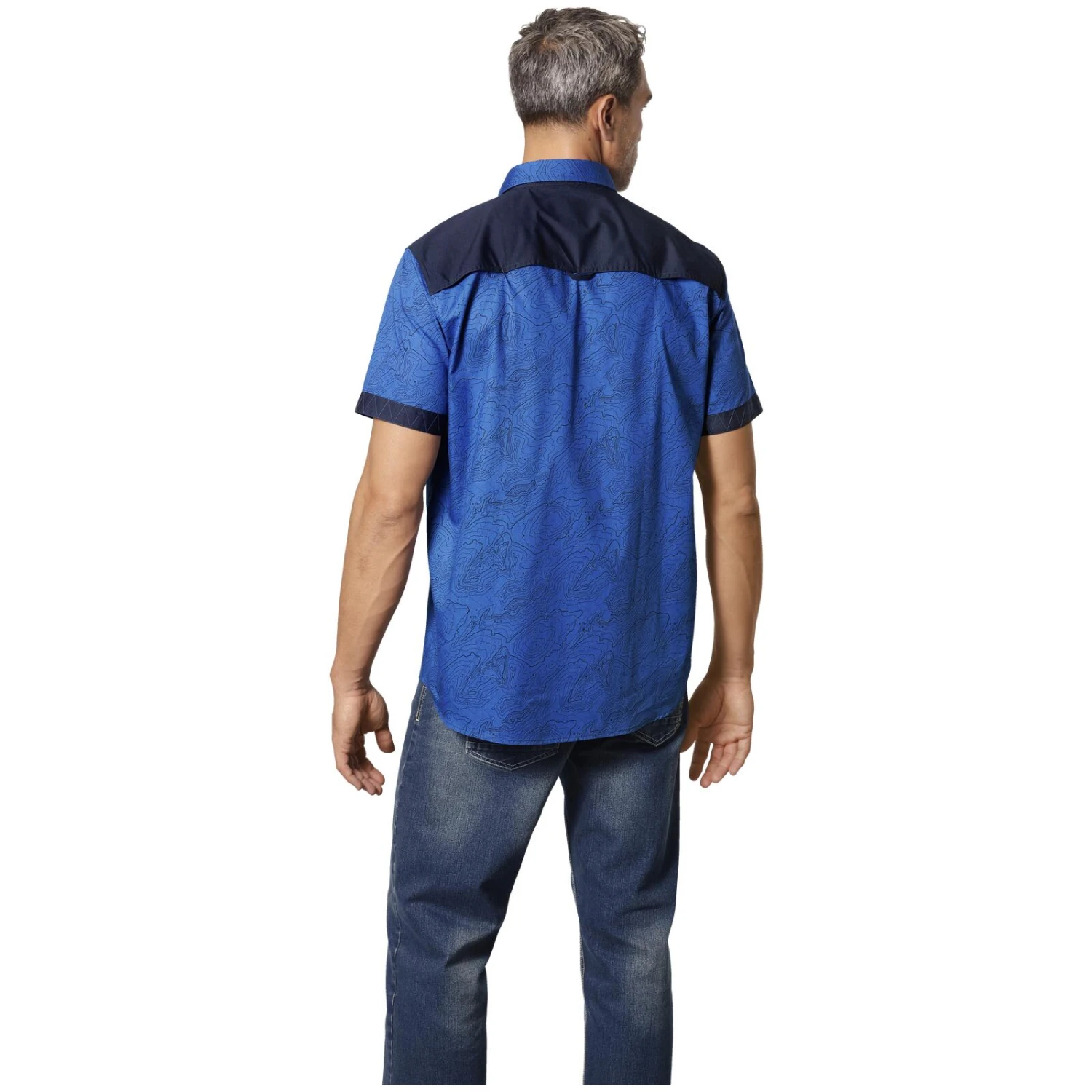 Kurzarmhemd LYSANDER Royal Blau 5 Kurzarmhemd LYSANDER Royal Blau – Bild 3