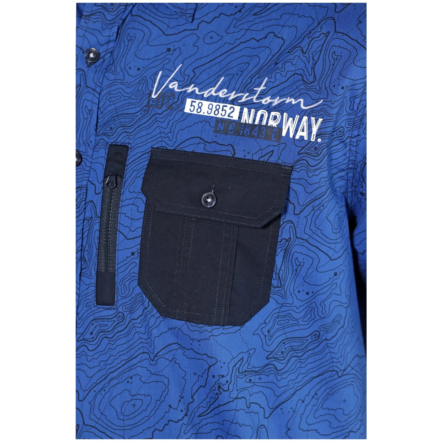 Kurzarmhemd LYSANDER Royal Blau 7 Kurzarmhemd LYSANDER Royal Blau – Bild 5