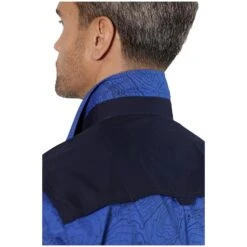 Kurzarmhemd LYSANDER Royal Blau 17 Kurzarmhemd LYSANDER Royal Blau -Warme Kleidung server 1005