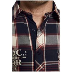 Hemd KEKE Dunkelblau Kariert -Warme Kleidung server 1016