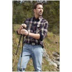 Hemd KEKE Dunkelblau Kariert -Warme Kleidung server 1019