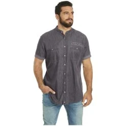 Kurzarmhemd LUZZA Grau -Warme Kleidung server 1021