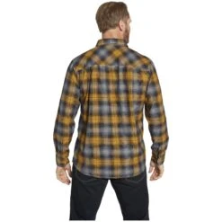 Hemd GERMOL Dunkelgelb Kariert -Warme Kleidung server 1036