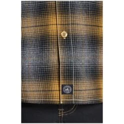 Hemd GERMOL Dunkelgelb Kariert -Warme Kleidung server 1037