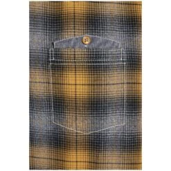 Hemd GERMOL Dunkelgelb Kariert -Warme Kleidung server 1039