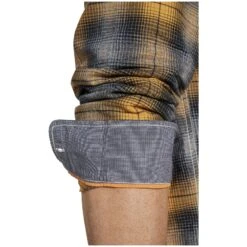 Hemd GERMOL Dunkelgelb Kariert -Warme Kleidung server 1041