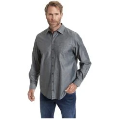 Doppelpack Hemd ULFE Grau Weiß -Warme Kleidung server 1047