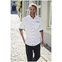 Doppelpack Hemd ULFE Grau Weiß -Warme Kleidung server 1052