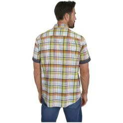 Kurzarmhemd MAART Grün Kariert -Warme Kleidung server 1056