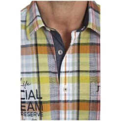 Kurzarmhemd MAART Grün Kariert -Warme Kleidung server 1061