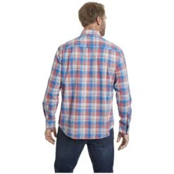 Hemd BERSE Blau Kariert -Warme Kleidung server 1098