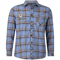 Hemd IVERSEN Hellblau Kariert