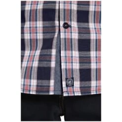 Kurzarmhemd ARNELF Dunkelblau Kariert -Warme Kleidung server 1116