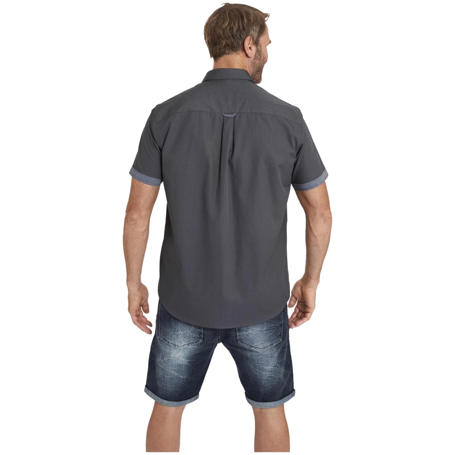 Kurzarmhemd ALGER Dunkelgrau 5 Kurzarmhemd ALGER Dunkelgrau – Bild 3