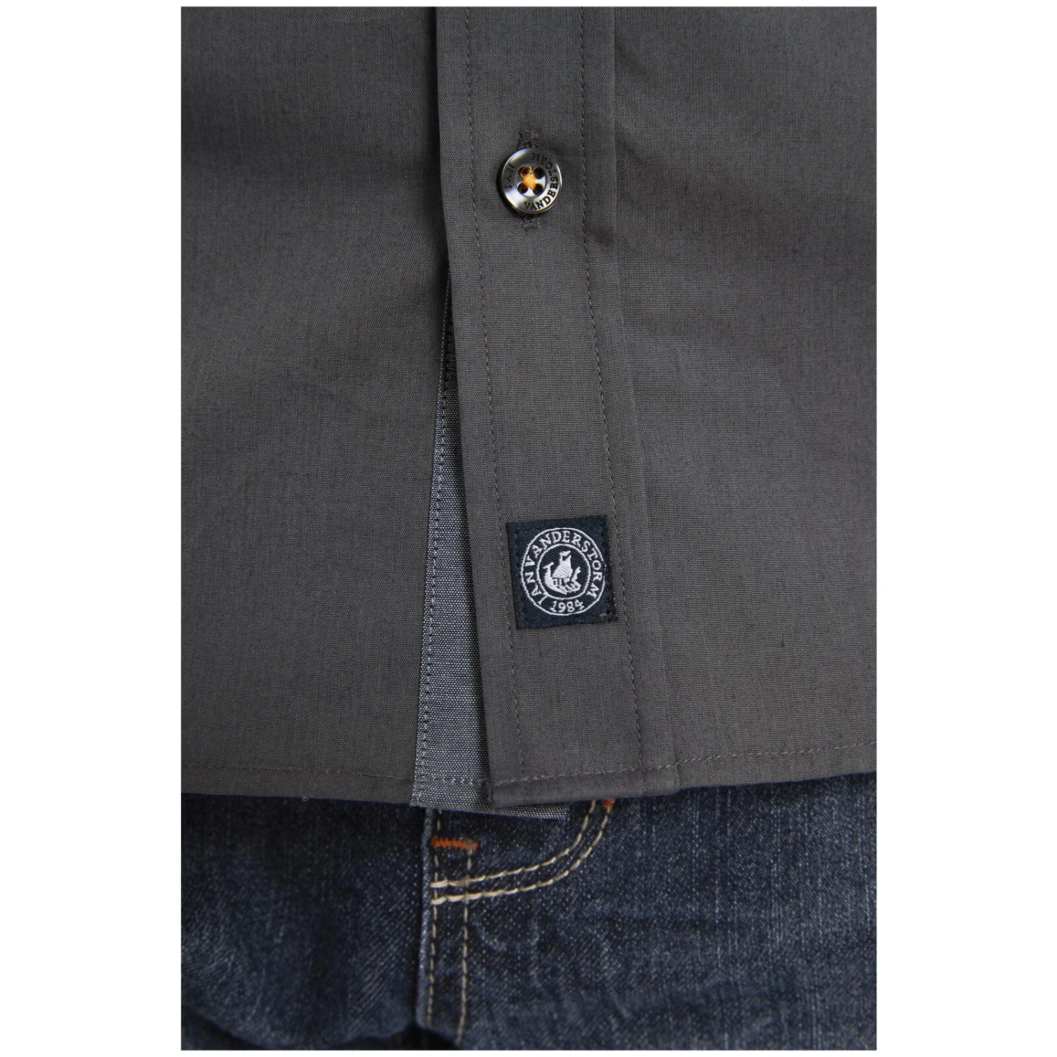 Kurzarmhemd ALGER Dunkelgrau 9 Kurzarmhemd ALGER Dunkelgrau – Bild 7