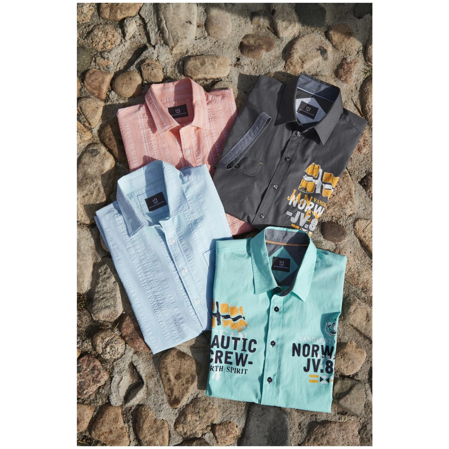 Kurzarmhemd ALGER Dunkelgrau 11 Kurzarmhemd ALGER Dunkelgrau – Bild 9