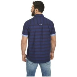 Kurzarmhemd LEIKVARD Dunkelblau Kariert -Warme Kleidung server 1134