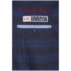 Kurzarmhemd LEIKVARD Dunkelblau Kariert -Warme Kleidung server 1135