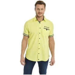 Kurzarmhemd MAWENS Gelb -Warme Kleidung server 1157