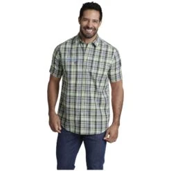 Kurzarmhemd BANDULF Hellgrün Kariert 9 Kurzarmhemd BANDULF Hellgrün Kariert -Warme Kleidung server 1172