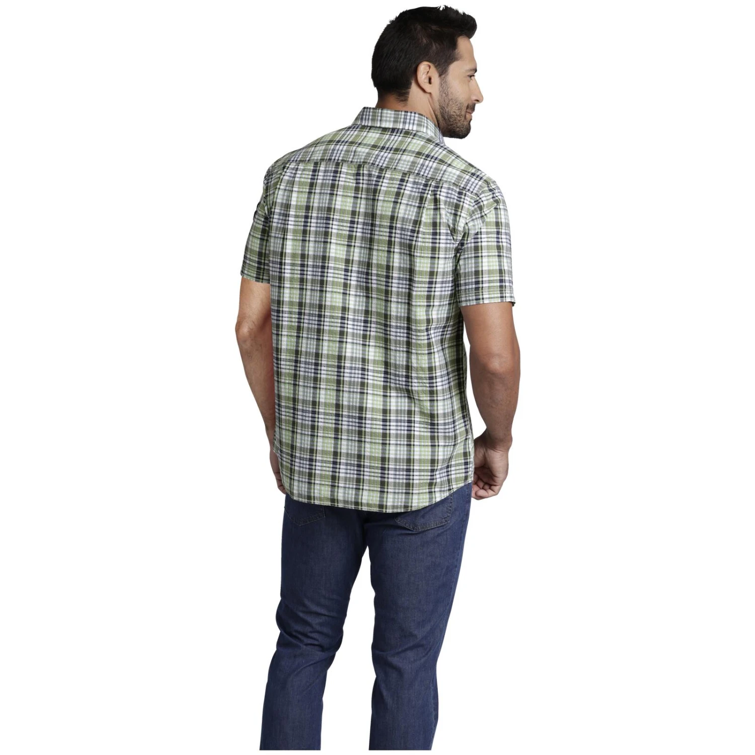 Kurzarmhemd BANDULF Hellgrün Kariert 5 Kurzarmhemd BANDULF Hellgrün Kariert – Bild 3
