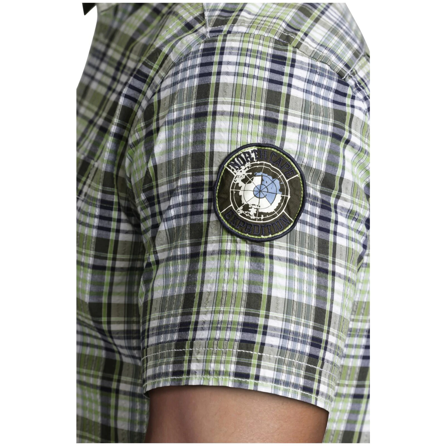 Kurzarmhemd BANDULF Hellgrün Kariert 6 Kurzarmhemd BANDULF Hellgrün Kariert – Bild 4