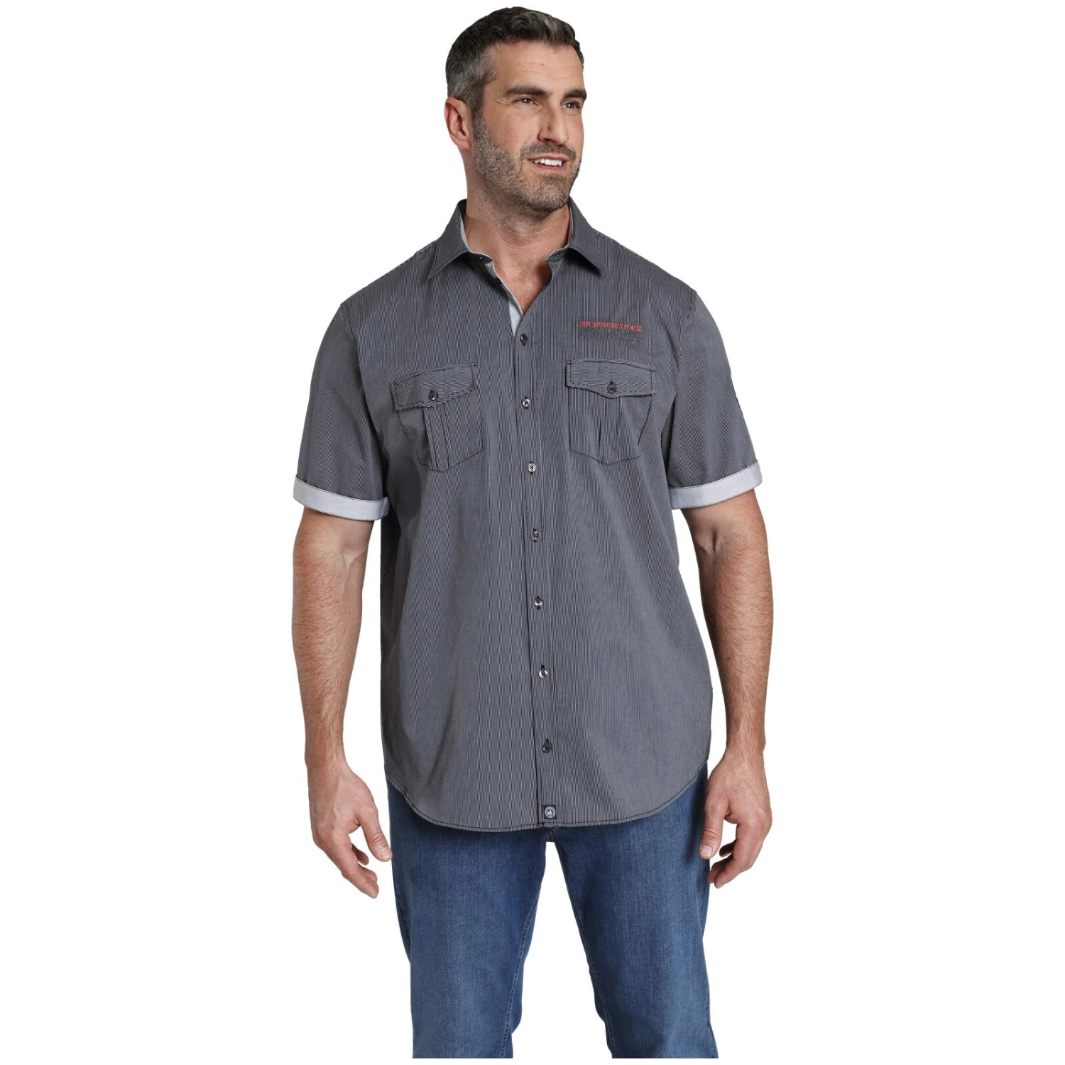 Hemd AABEL Schwarz Gestreift 4 Hemd AABEL Schwarz Gestreift – Bild 2