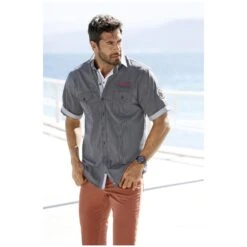 Hemd AABEL Schwarz Gestreift 14 Hemd AABEL Schwarz Gestreift -Warme Kleidung server 1182