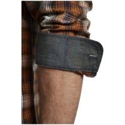 Hemd GYRTH Orange Kariert -Warme Kleidung server 1196