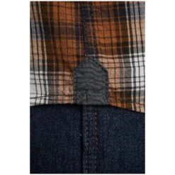 Hemd GYRTH Orange Kariert -Warme Kleidung server 1199