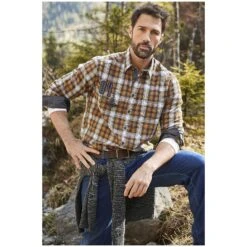 Hemd GYRTH Orange Kariert -Warme Kleidung server 1200