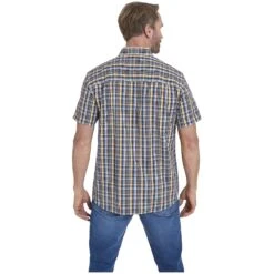 Kurzarmhemd GILLIS Blau Kariert 11 Kurzarmhemd GILLIS Blau Kariert -Warme Kleidung server 1217