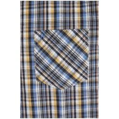 Kurzarmhemd GILLIS Blau Kariert 12 Kurzarmhemd GILLIS Blau Kariert -Warme Kleidung server 1218