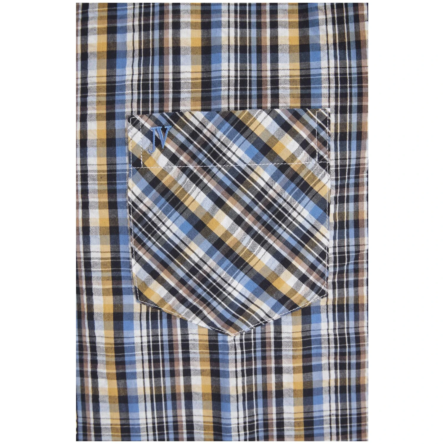 Kurzarmhemd GILLIS Blau Kariert 6 Kurzarmhemd GILLIS Blau Kariert – Bild 4