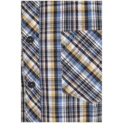 Kurzarmhemd GILLIS Blau Kariert 13 Kurzarmhemd GILLIS Blau Kariert -Warme Kleidung server 1219