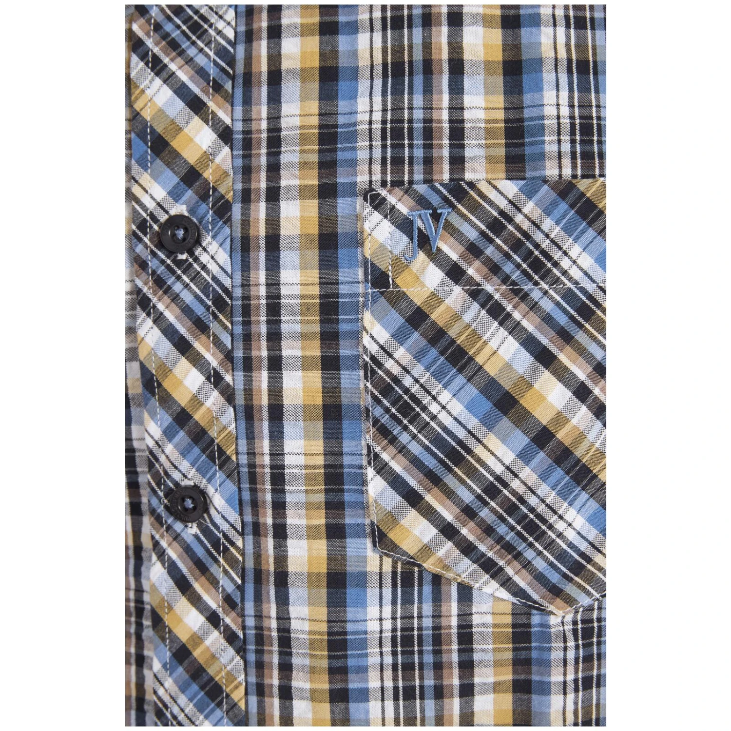 Kurzarmhemd GILLIS Blau Kariert 7 Kurzarmhemd GILLIS Blau Kariert – Bild 5