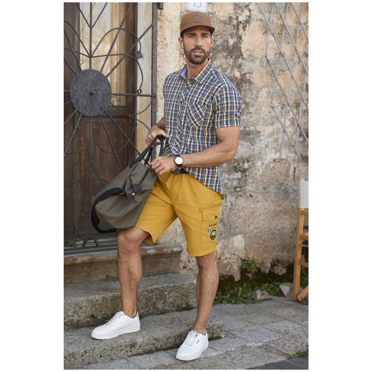 Kurzarmhemd GILLIS Blau Kariert 8 Kurzarmhemd GILLIS Blau Kariert – Bild 6