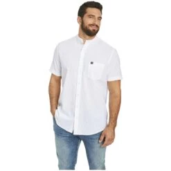 Kurzarmhemd ALBART Weiß -Warme Kleidung server 1226