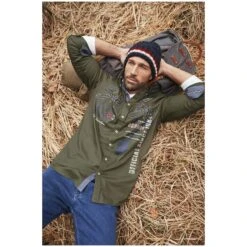 Hemd MAGINHARD Oliv -Warme Kleidung server 1239