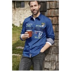 Hemd GOTMAR Blau -Warme Kleidung server 1247