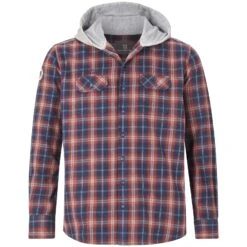 Flanellhemd FANNAR Blau Kariert