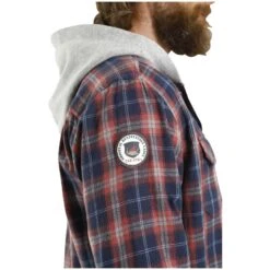 Flanellhemd FANNAR Blau Kariert -Warme Kleidung server 1251