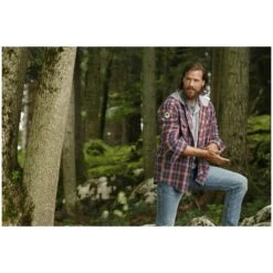 Flanellhemd FANNAR Blau Kariert -Warme Kleidung server 1252