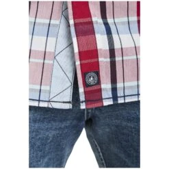 Kurzarmhemd WENTZEL Rot Kariert -Warme Kleidung server 1327