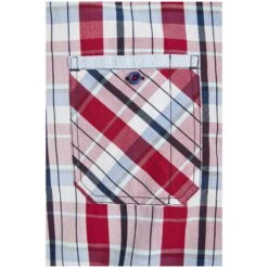 Kurzarmhemd WENTZEL Rot Kariert -Warme Kleidung server 1329