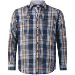 Hemd JIRKA Dunkelblau Kariert