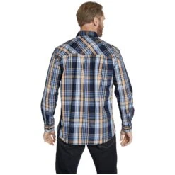 Hemd JIRKA Dunkelblau Kariert -Warme Kleidung server 1333