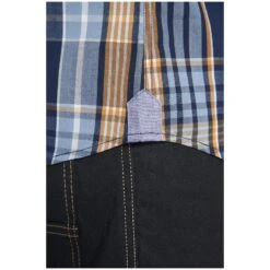 Hemd JIRKA Dunkelblau Kariert -Warme Kleidung server 1337