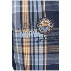 Hemd JIRKA Dunkelblau Kariert -Warme Kleidung server 1338