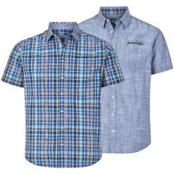 Titelseite 13 Doppelpack Hemd DANKWARD Blau Kariert